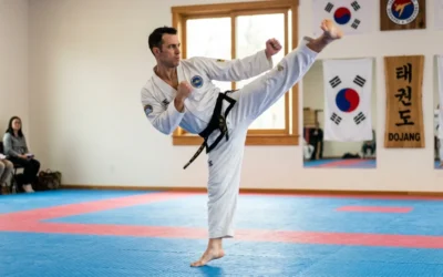 Coups de pied taekwondo, techniques clés et repères pour bien progresser