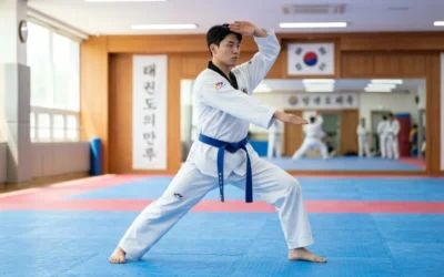 Poomsae 4 du taekwondo, repères clairs pour bien apprendre le taegeuk sa jang